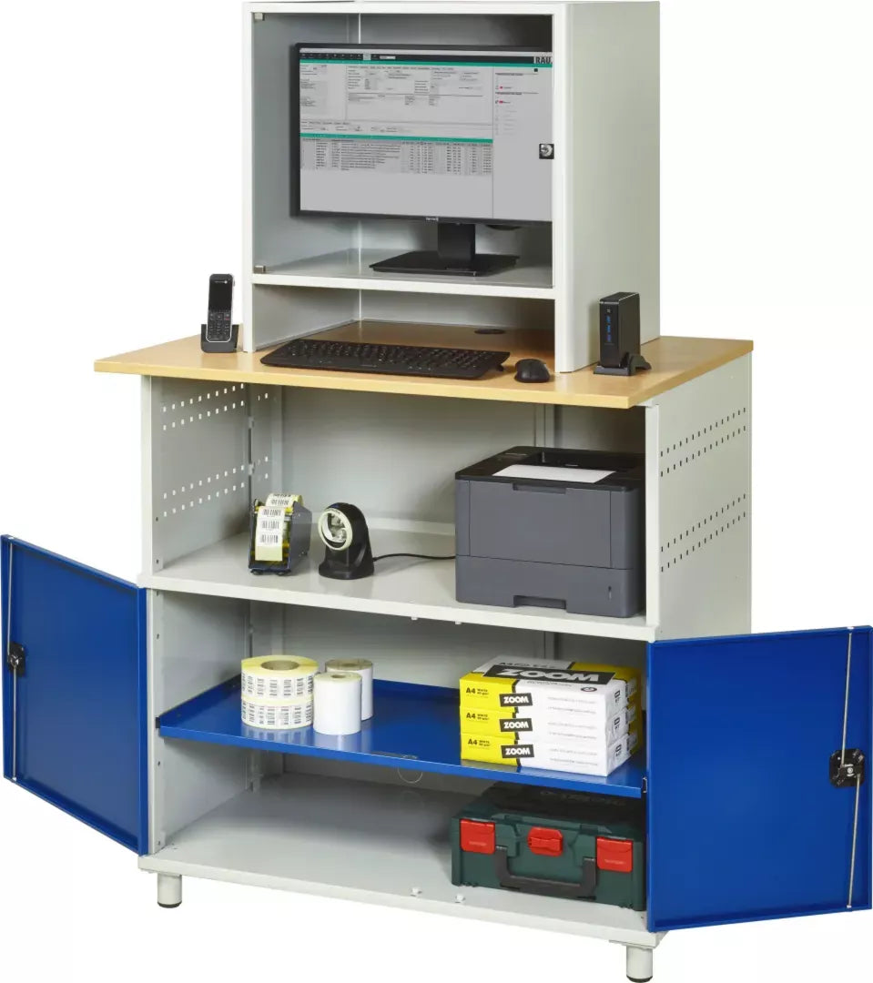 Computer-Tisch - Modell 1022
stationär mit Monitorgehäuse