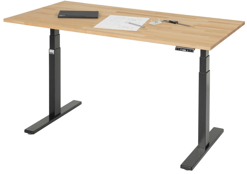 Schreibtisch adlatus 100, B1500xT800xH650-1300mm