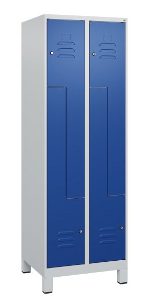 Z-Spind Classic PLUS, Füße, 4 Abteile, 1800x600x500mm