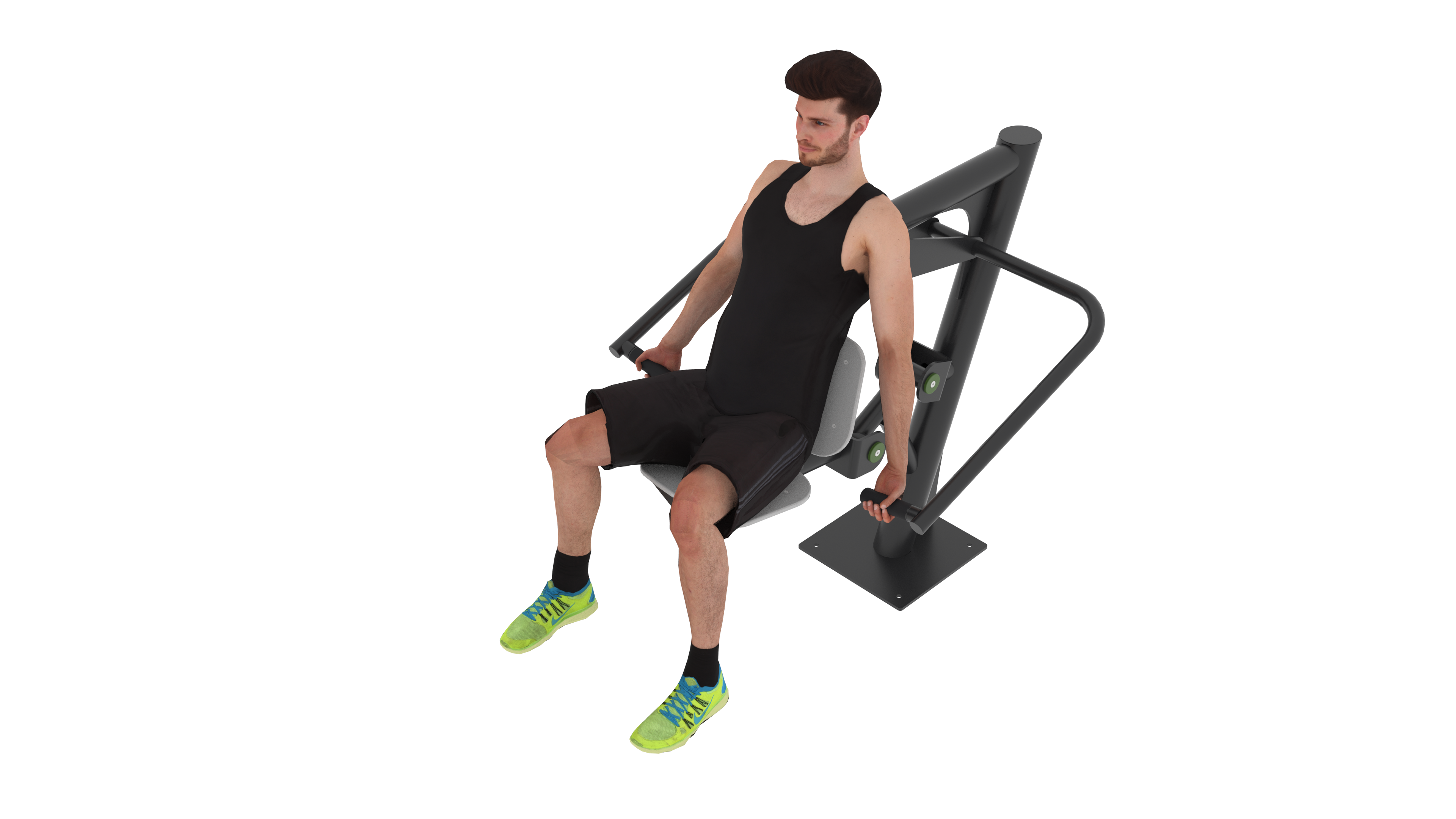 Bizepstrainer für das Outdoorgym
