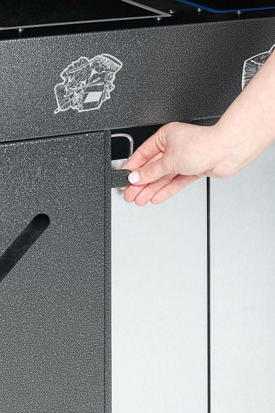 Wertstoffelsammelstation 3-fach Detail