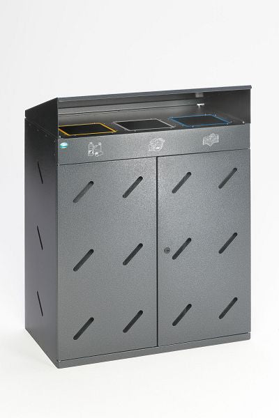 Wertstoffelsammelstation 3-fach