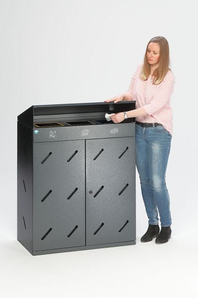 Wertstoffelsammelstation 3-fach