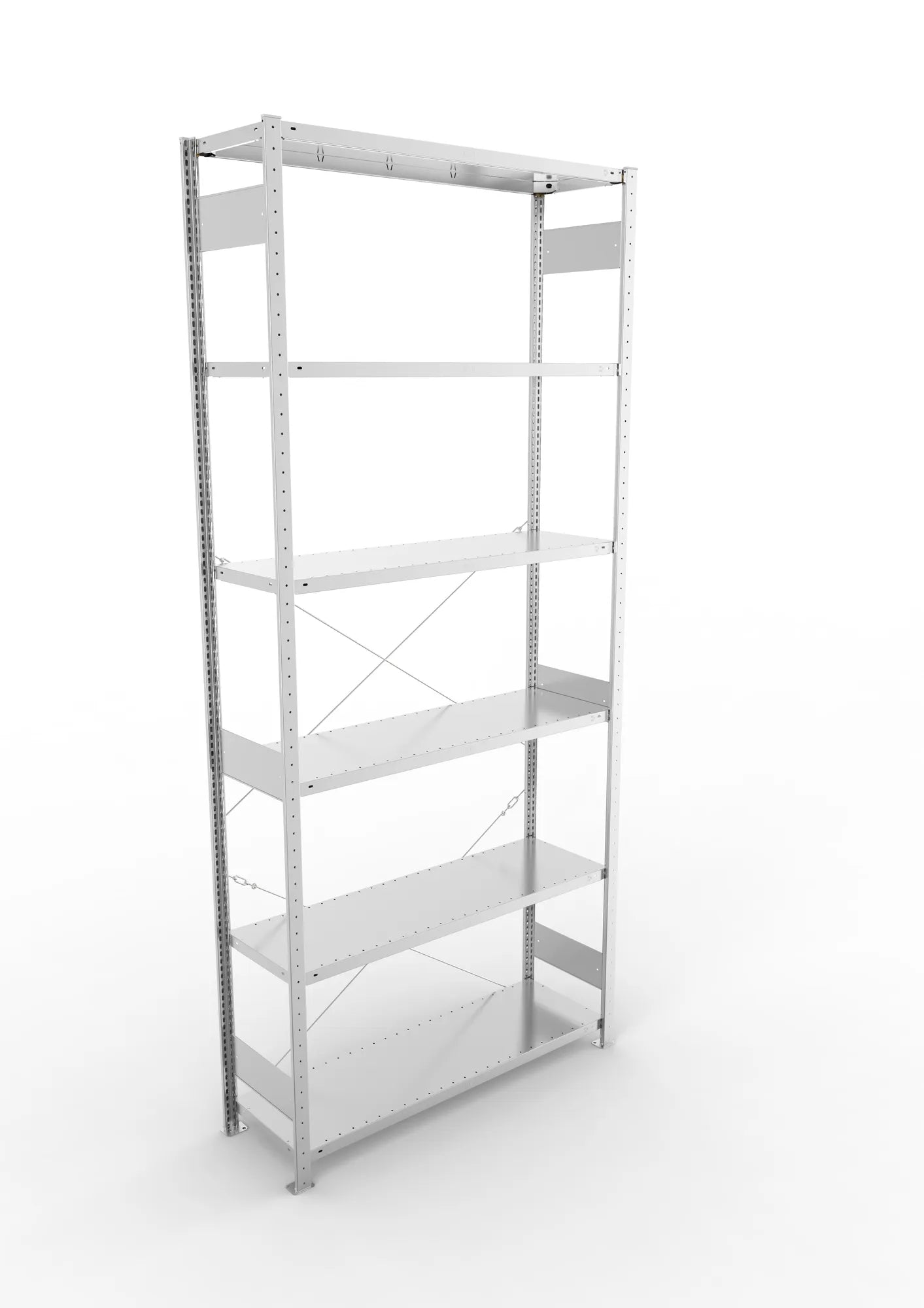 Fachbodenregal in verzinkt von META