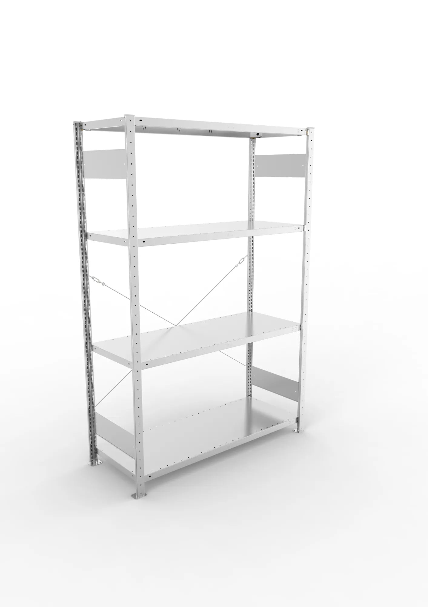Fachbodenregal in verzinkt von META