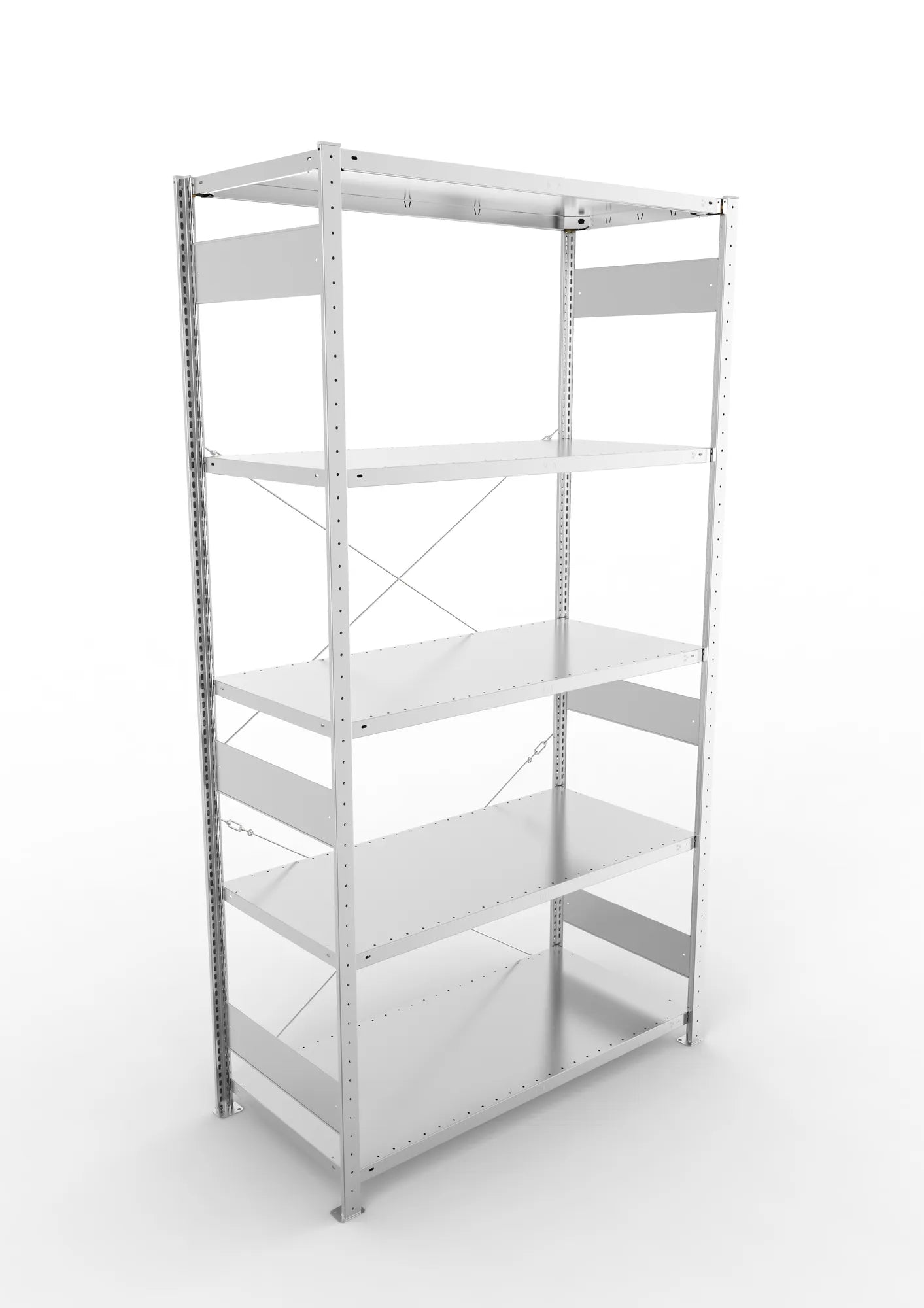 Fachbodenregal in verzinkt von META