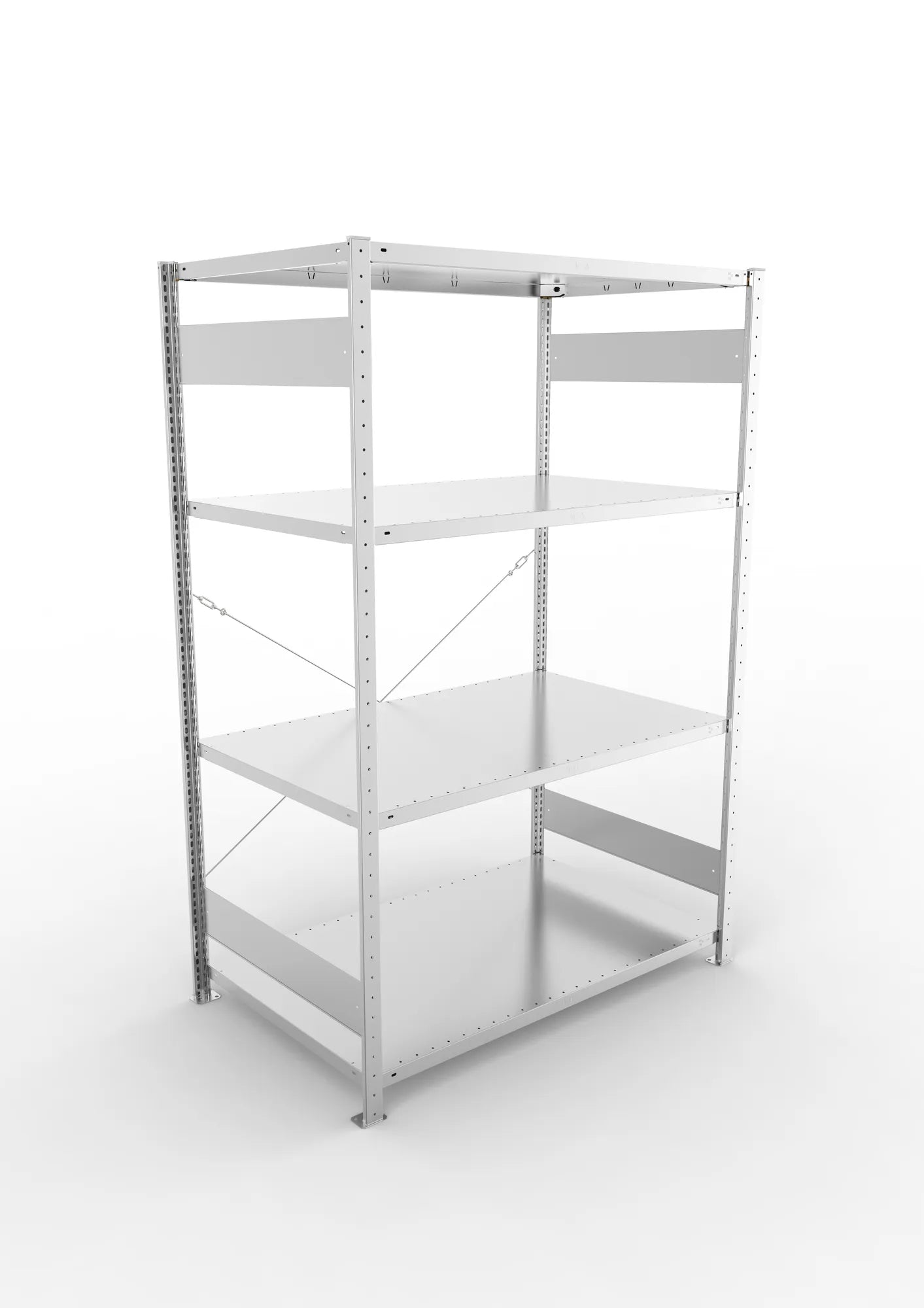 Fachbodenregal in verzinkt von META