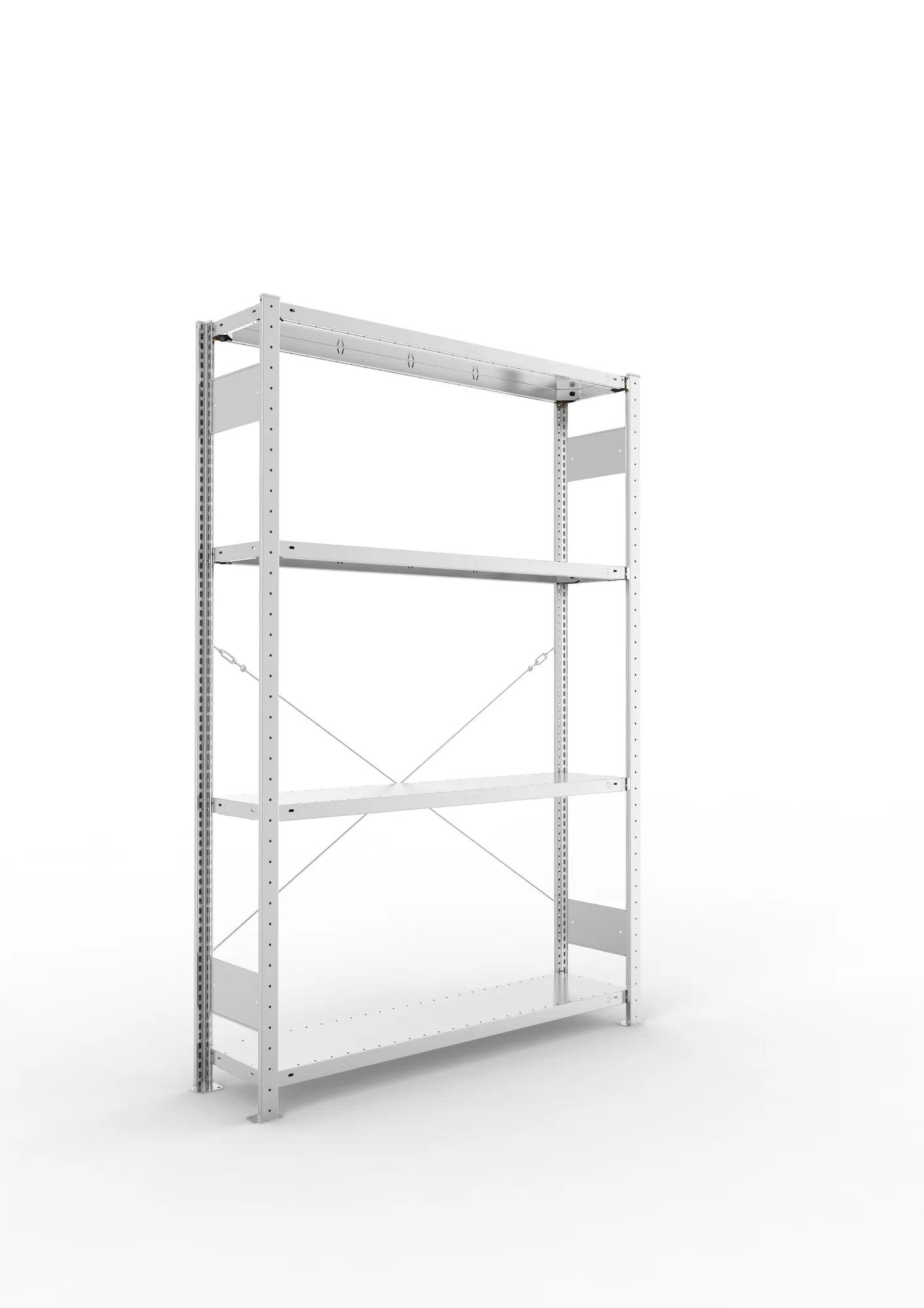Fachbodenregal in verzinkt von META