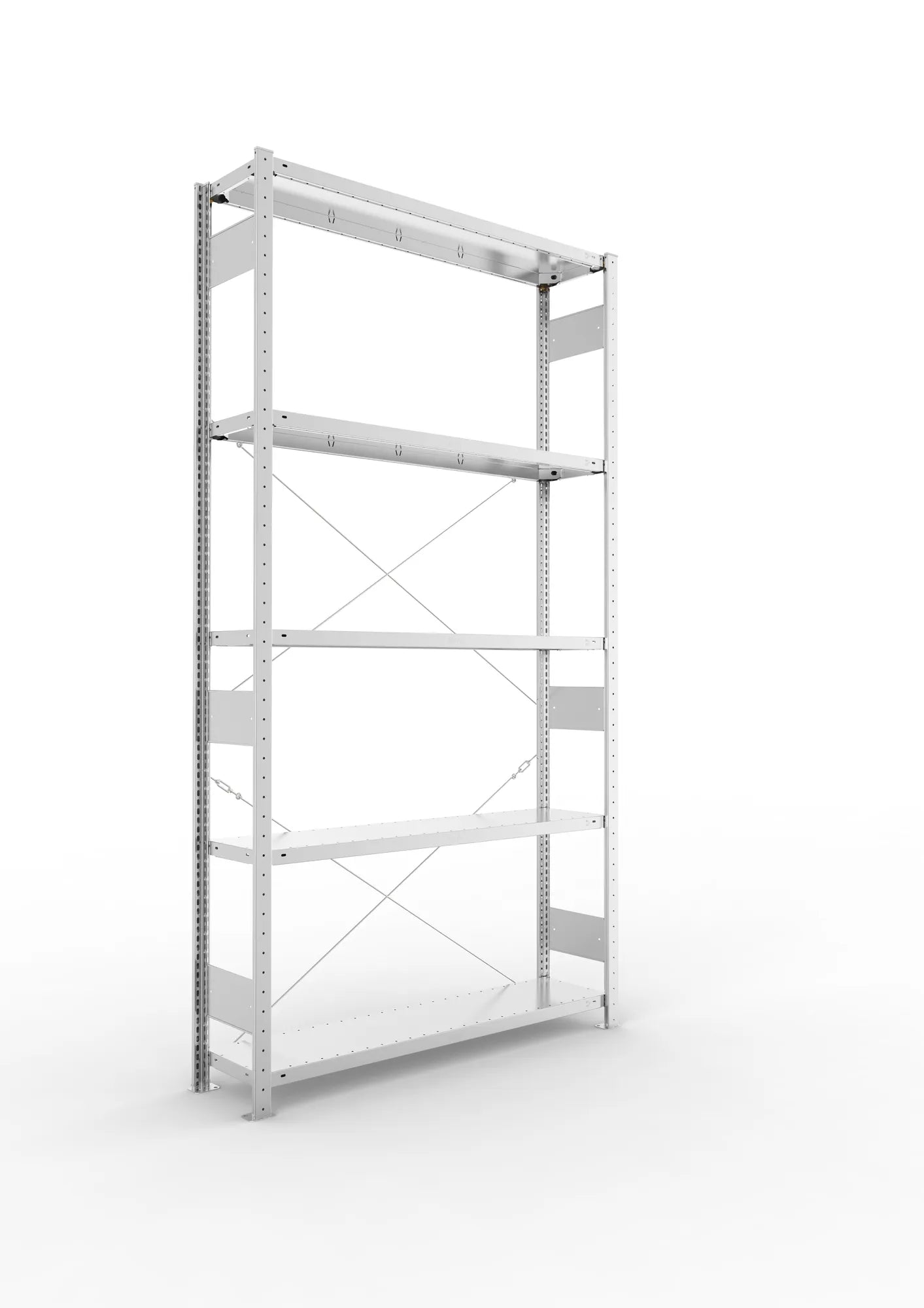 Fachbodenregal in verzinkt von META