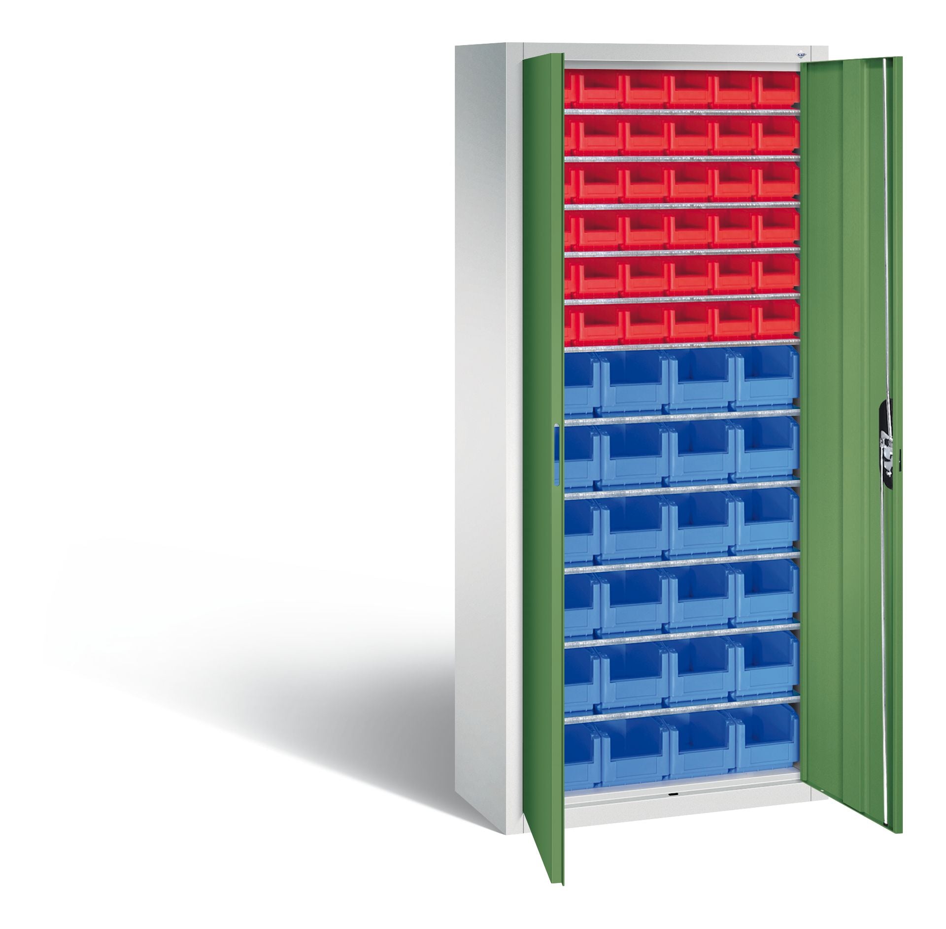 Magazinschrank von C+P in grün