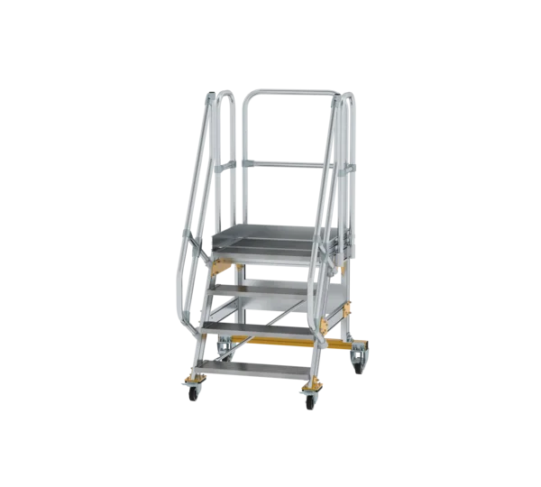 Plattformtreppe 60° fahrbar von MUNK Stufenbreite 800 mm 4 Stufen