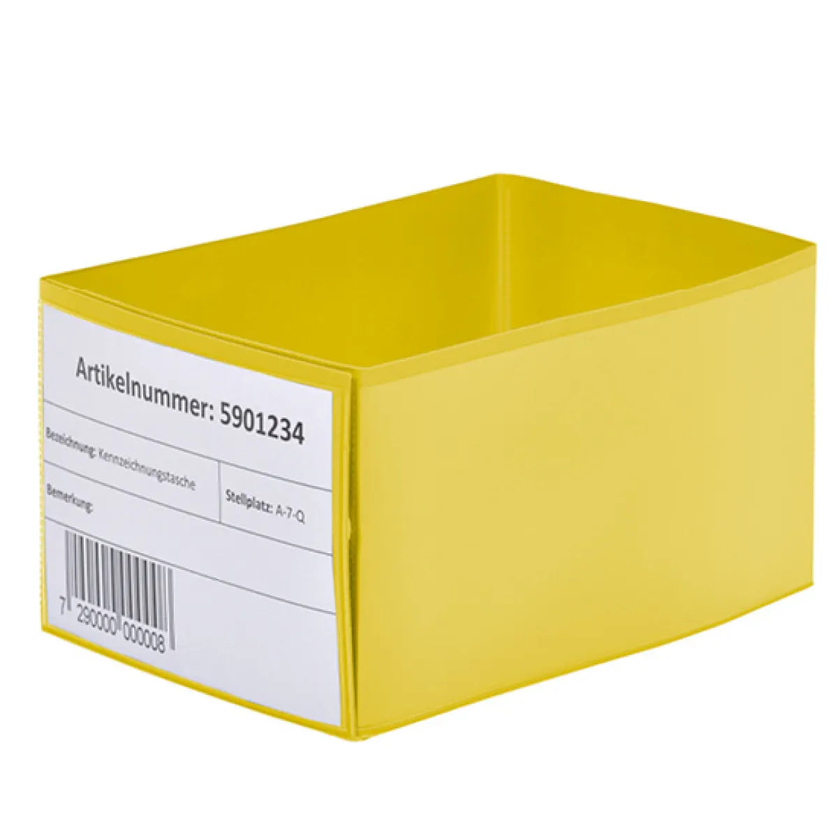 Palettenfußspange zur Kennzeichnung