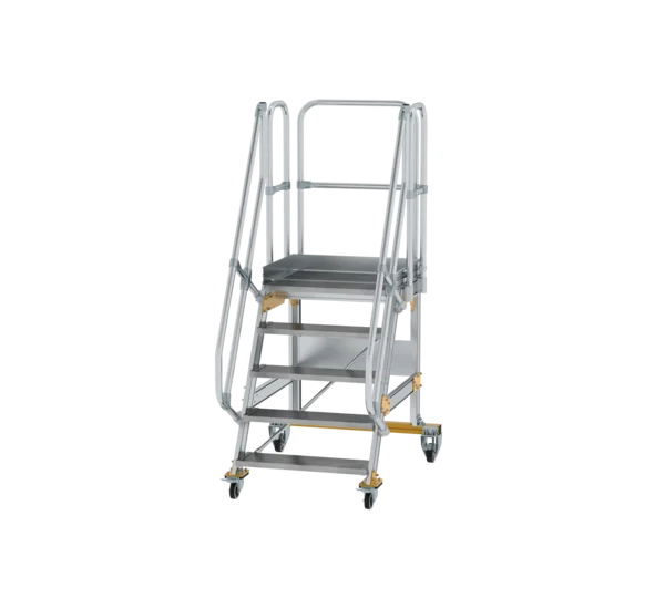 Plattformtreppe 60° fahrbar von MUNK Stufenbreite 800 mm 5 Stufen