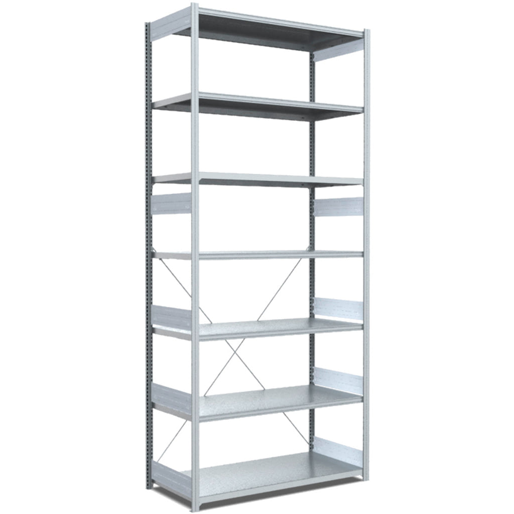 Fachbodenregale Typ M - Fachlast 200 kg Tiefe 600 mm
