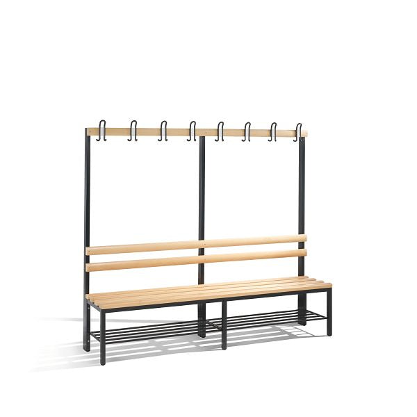 Garderobenbank einseitig Basic, H1650xT400mm