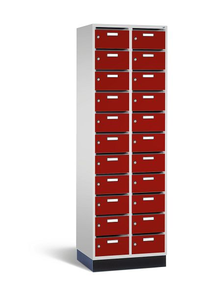 Verteilerschrank 22 Fächer, H1950xB620xT490 mm, Rot