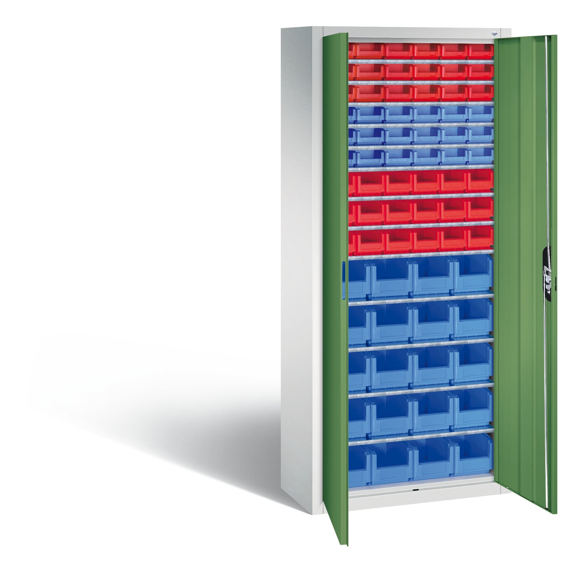 Magazinschrank von C+P in grün