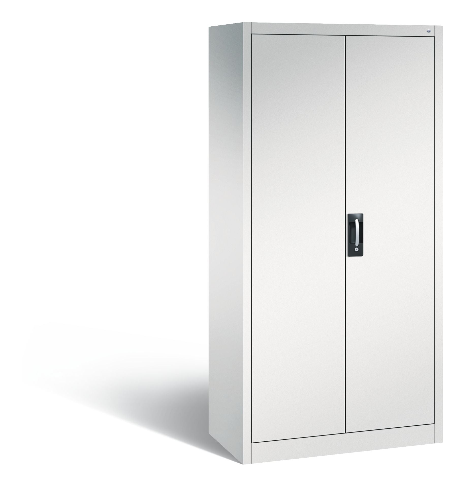 Flügeltürenschrank Acurado 930 mm Breite Außenansicht Lichtgrau