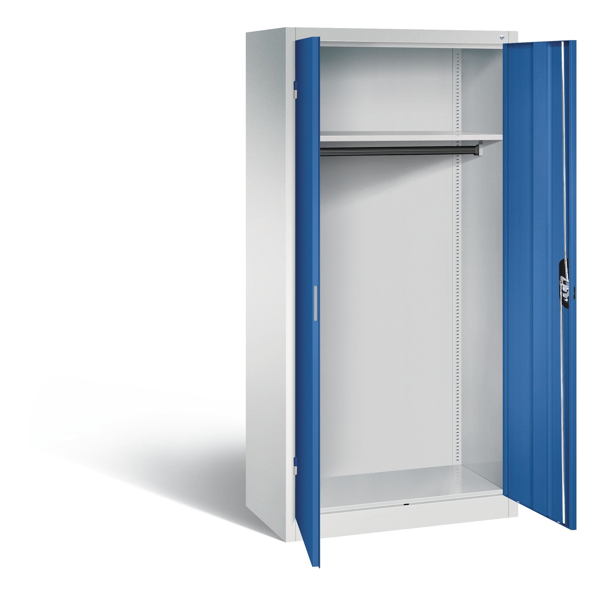 Garderobenschrank Acurado Innenansicht Enzianblau