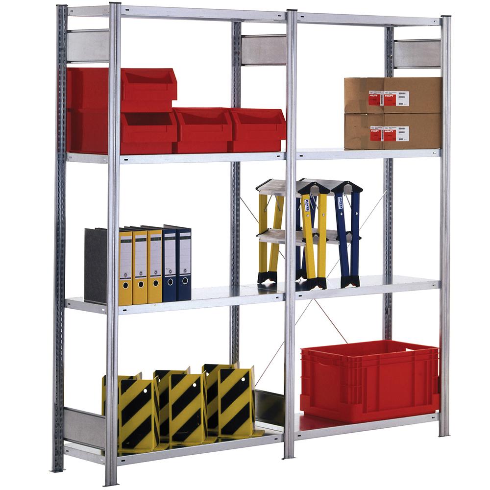 Standard basic shelf 200x100x40 mm shelf load 150 kg bay load 2,000 kg