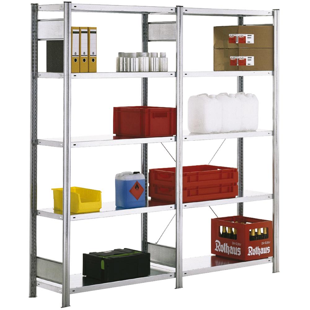 Standard basic shelf 300x100x30 cm Shelf load 150 kg Bay load 2,000 kg