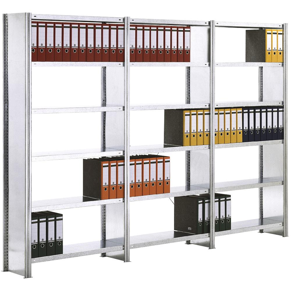 Office extension shelf galvanized 200x100x30 cm shelf load 150 kg bay load 2,000 kg