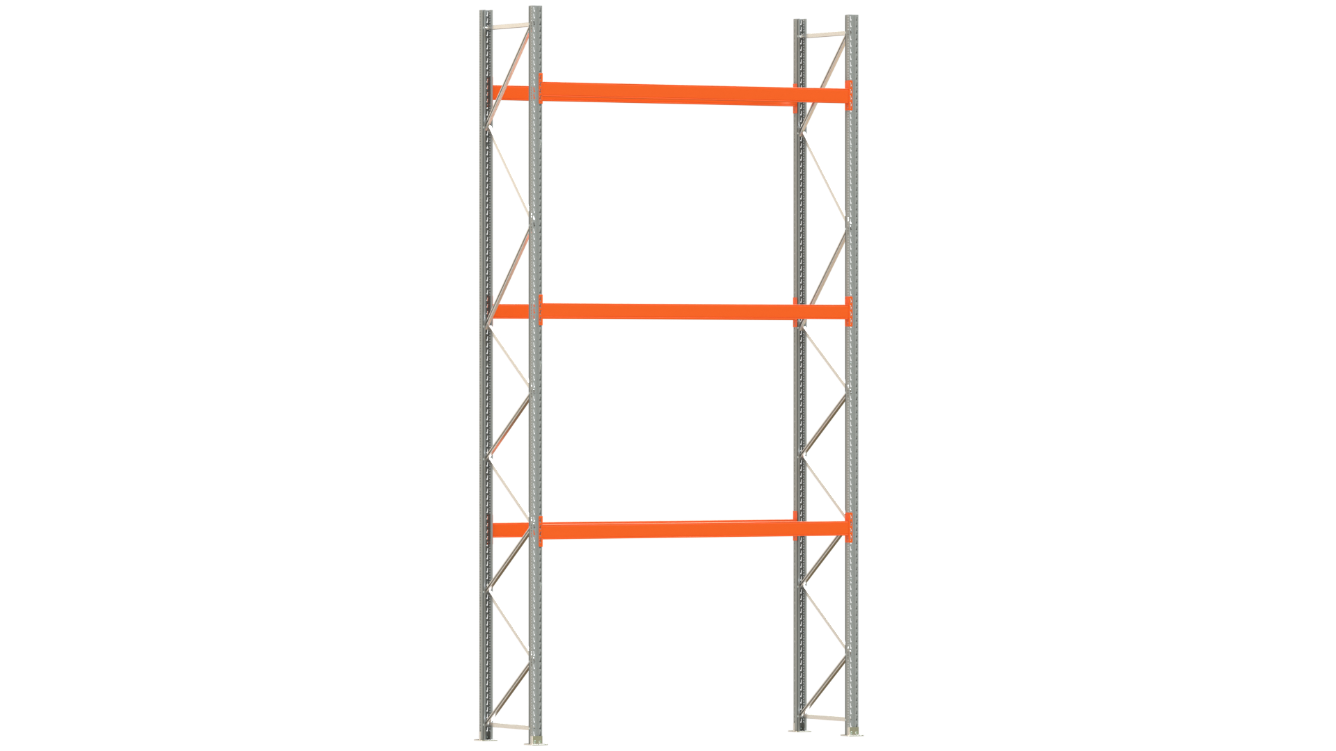 Pallet base rack 550x270x80 cm Shelf load 2,000 kg Bay load 4,000 kg