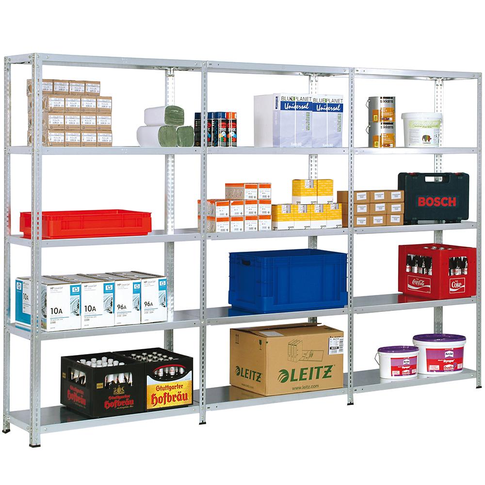 Screw-on shelf 300x100x40 cm shelf load 150 kg bay load 1,200 kg