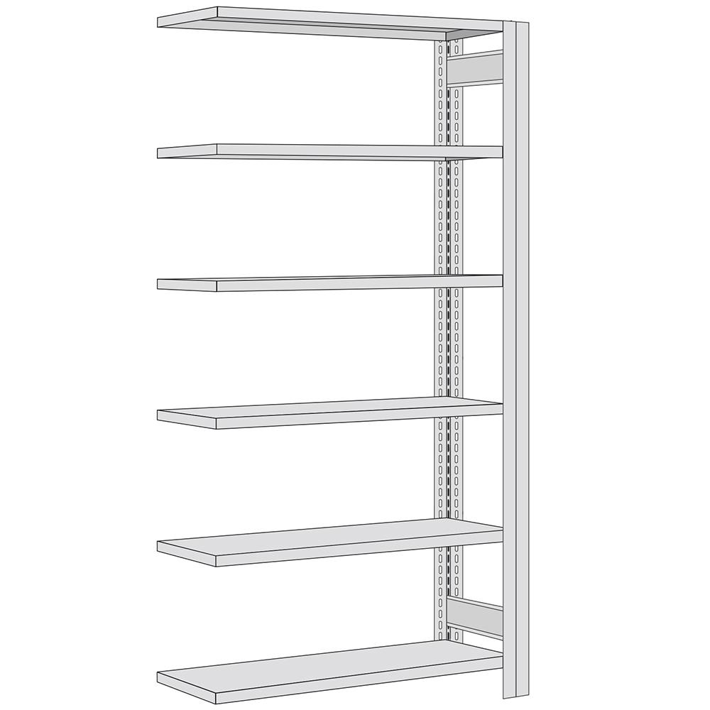 Standard add-on shelf 250x87x40 cm Shelf load 150 kg Bay load 2,000 kg