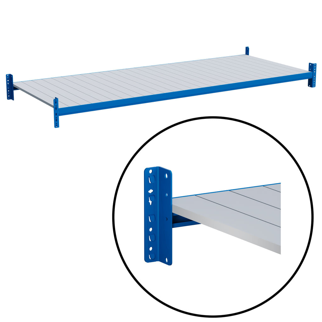 Komplette Fachebenen mit verzinkten Stahleinlegesegmenten