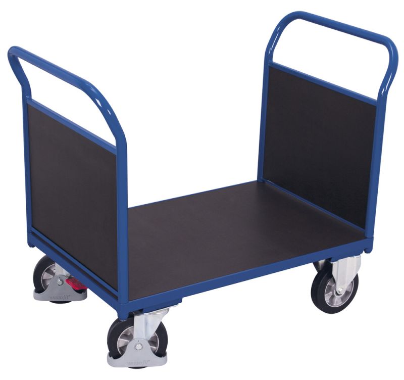 Transportwagen Enzianblau Doppel-Stirnwandwagen