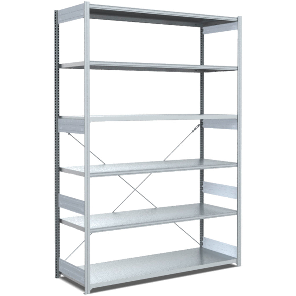 Fachbodenregale Typ M - Fachlast 200 kg Tiefe 600 mm