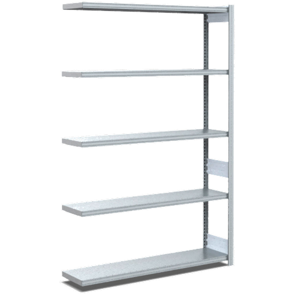 Fachbodenregale Typ EL - Fachlast 100 kg glanzverzinkte Ausführung - Anbauregal