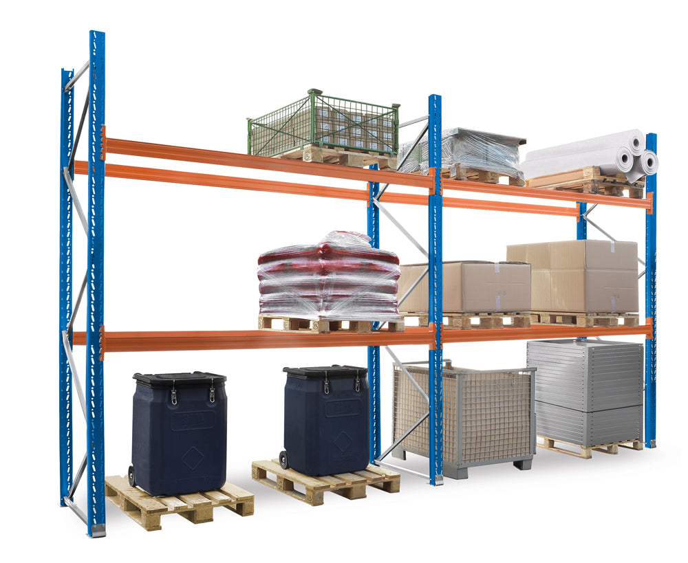 KENO pallet rack set 273x850x110 cm shelf load 3,000 kg bay load 6,000 kg