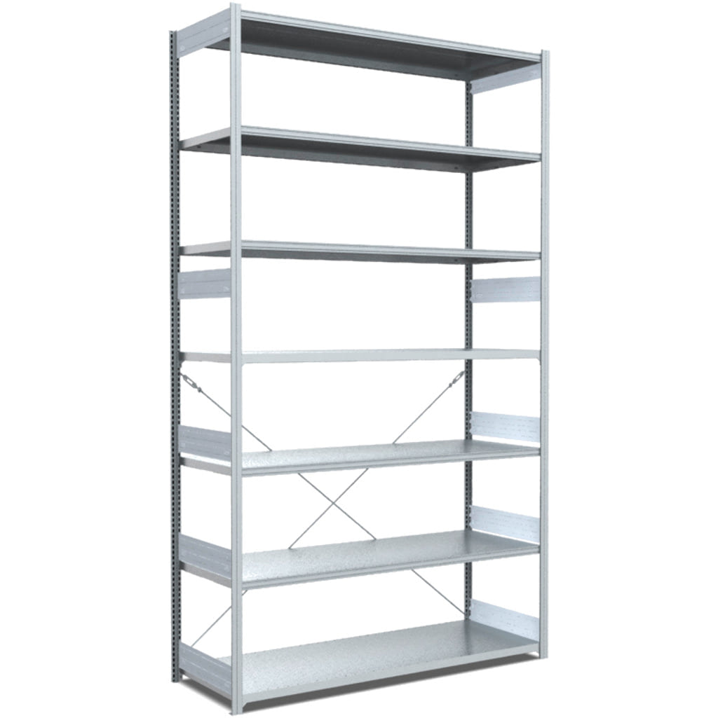 Fachbodenregale Typ M - Fachlast 200 kg Tiefe 600 mm