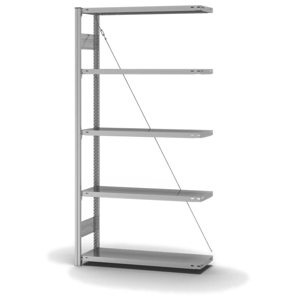 Fachbodenregal Anbauregal 5 Lagerebenen Fachlast 220 kg