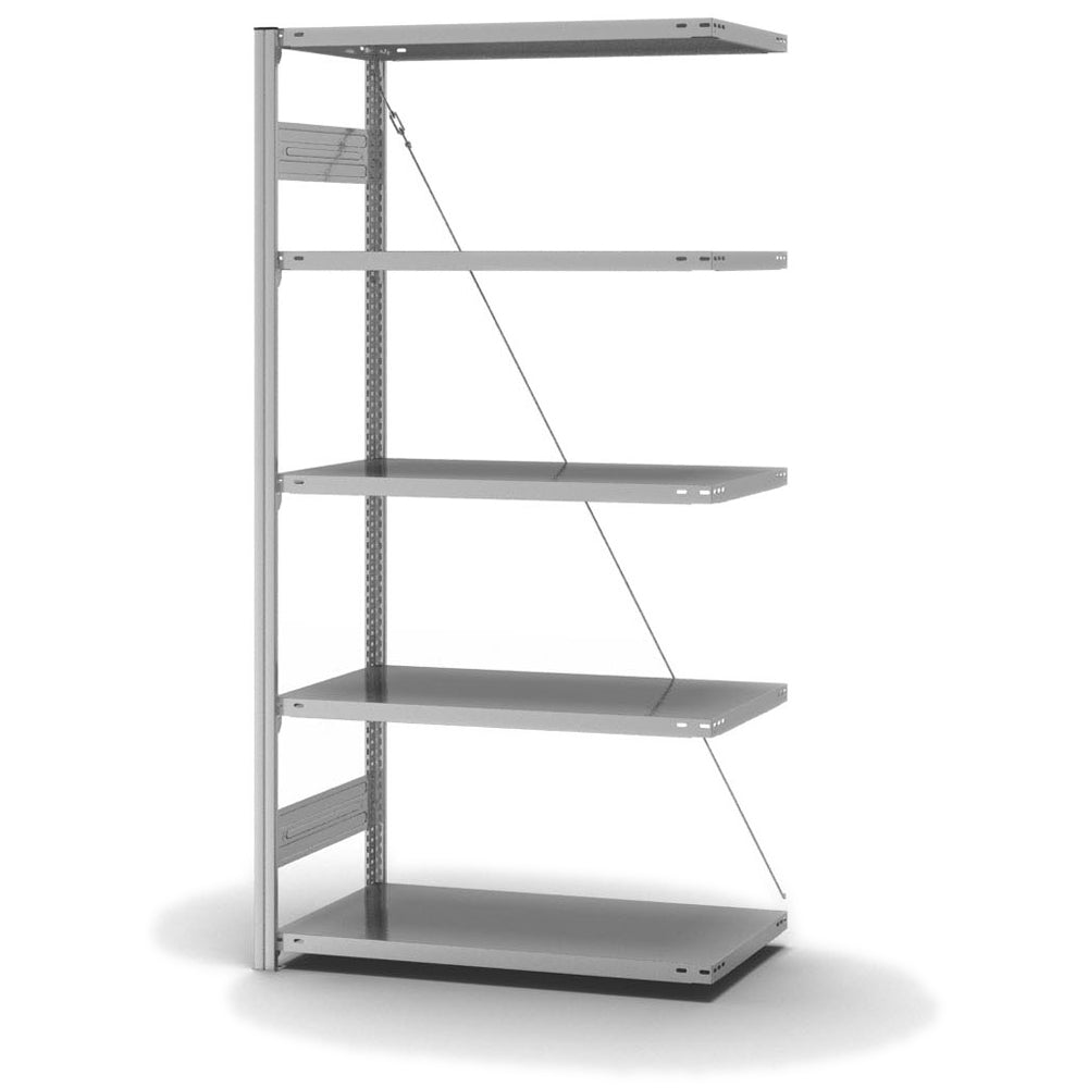 Fachbodenregal Anbauregal 5 Lagerebenen Fachlast 220 kg