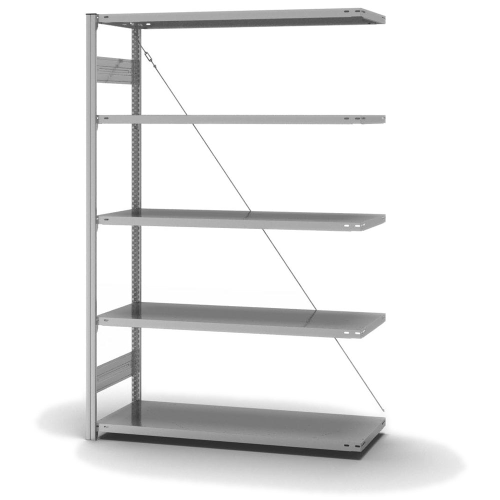 Fachbodenregal Anbauregal 5 Lagerebenen Fachlast 220 kg