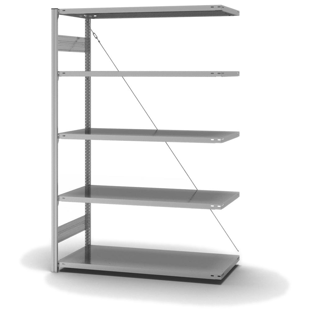 Fachbodenregal Anbauregal 5 Lagerebenen Fachlast 220 kg