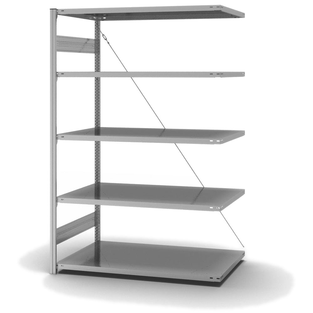 Fachbodenregal Anbauregal 5 Lagerebenen Fachlast 220 kg