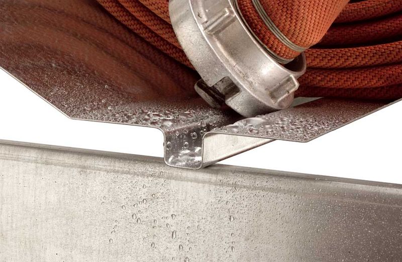 Feuerwehr-Schlauchregal als Stecksystem Detail