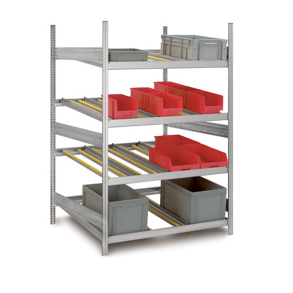 Durchlaufregal Grundregal in verzinkt