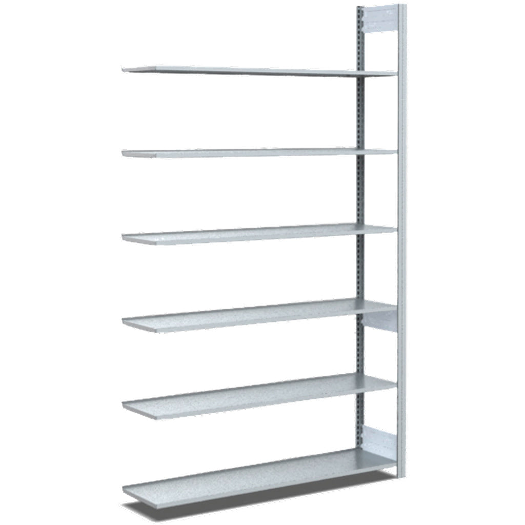 Archivregale Anbauregal
einseitige Nutzung, glanzverzinkte Ausführung