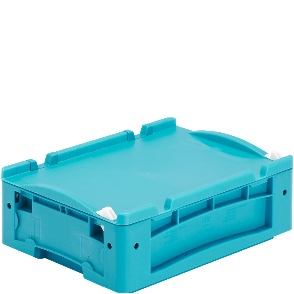 Kleinladungsträger KLT mit einteiligem Klappdeckel und Schnappverschluss von BITO