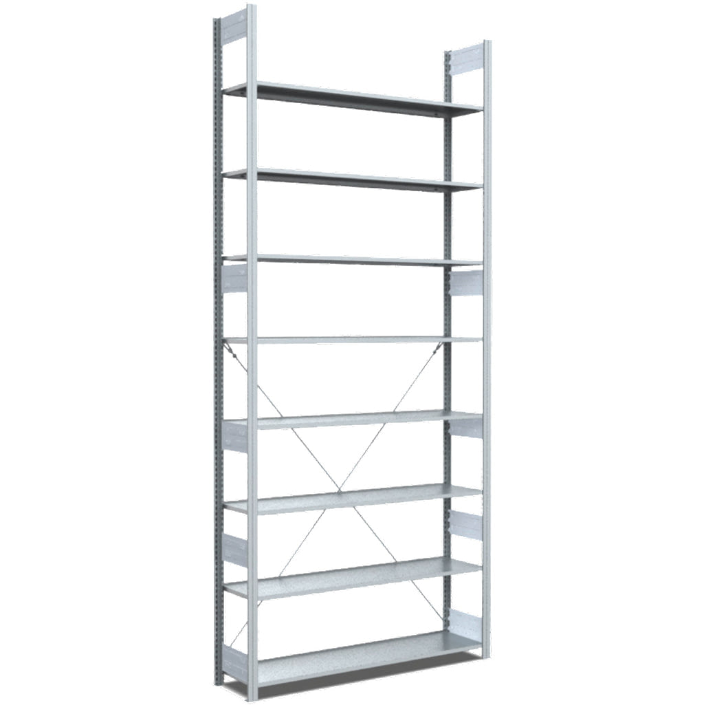 Archivregale
einseitige Nutzung, glanzverzinkte Ausführung