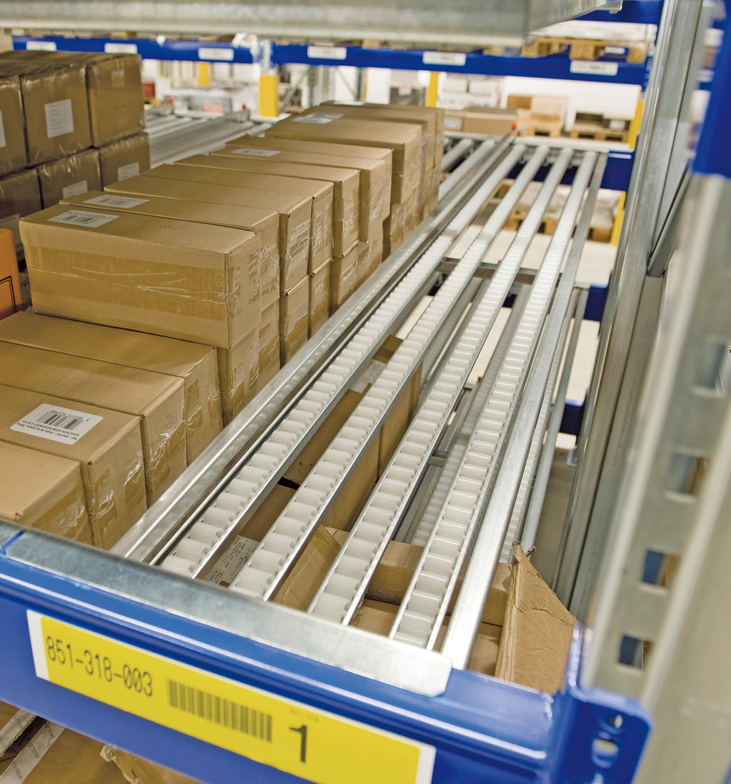 Komplette Fachebenen
mit Rollenleisten, 1 Ebene