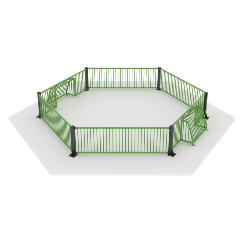 PANNA Outdoor Fußball Stahlkäfig Sechseckig