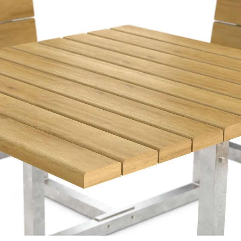 Picknicktisch für 8 Personen aus Holz mit Stahl