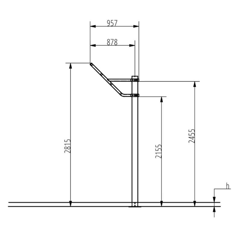 Maße des Affengestells