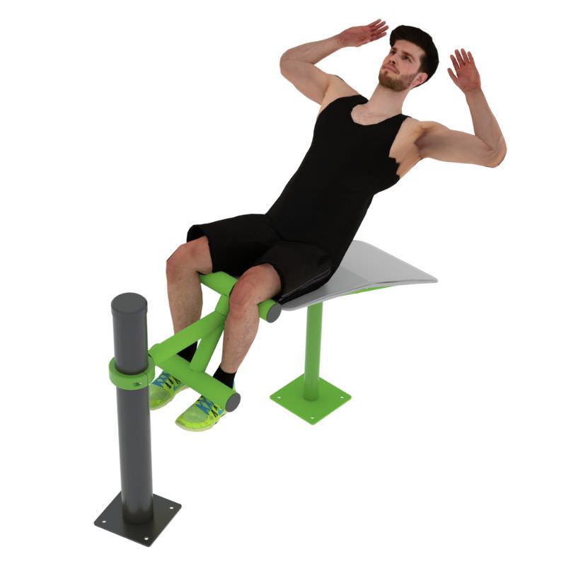 Bauchtrainer aus Stahl